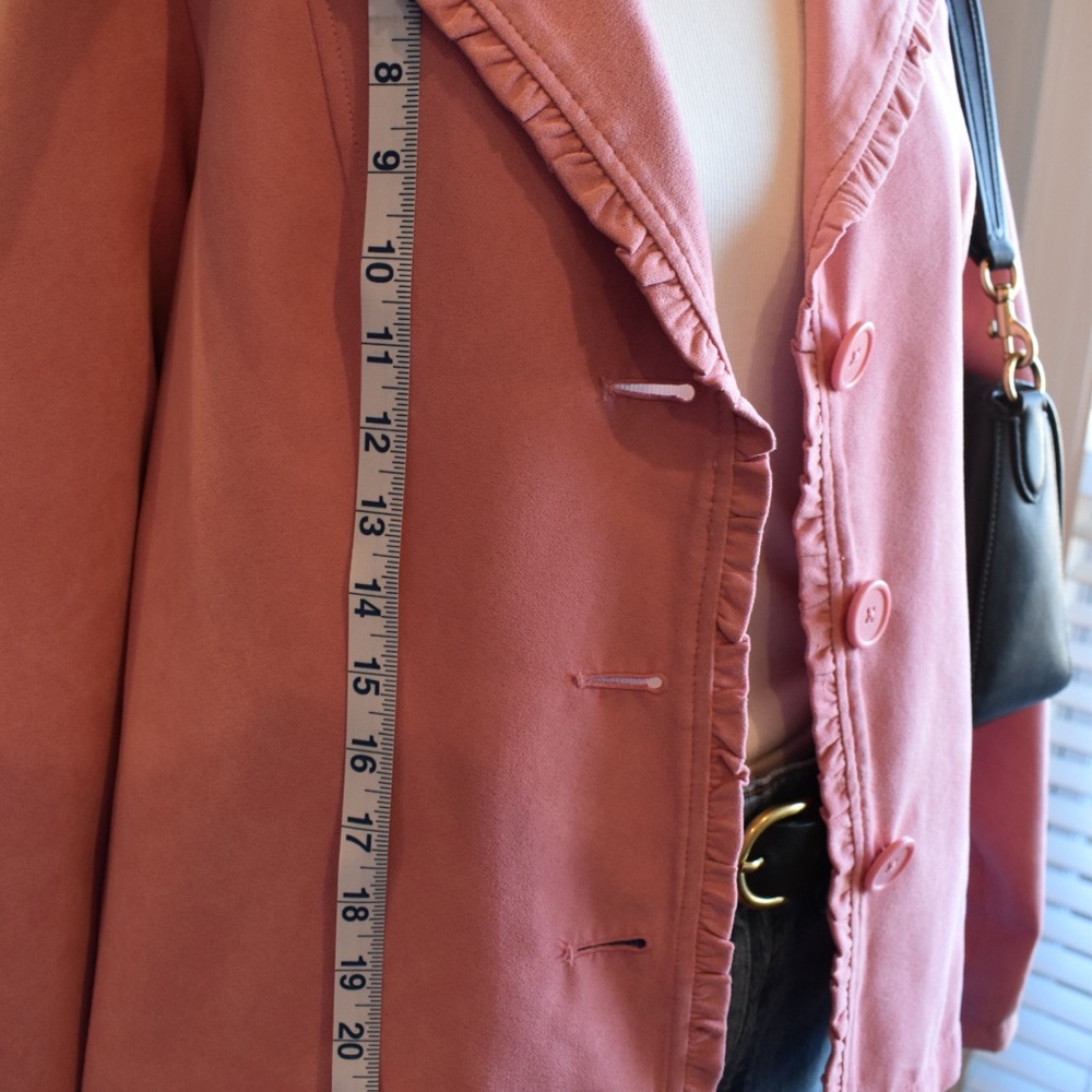 Parisian Pink Ruffle Blazer - Picture 5 of 5